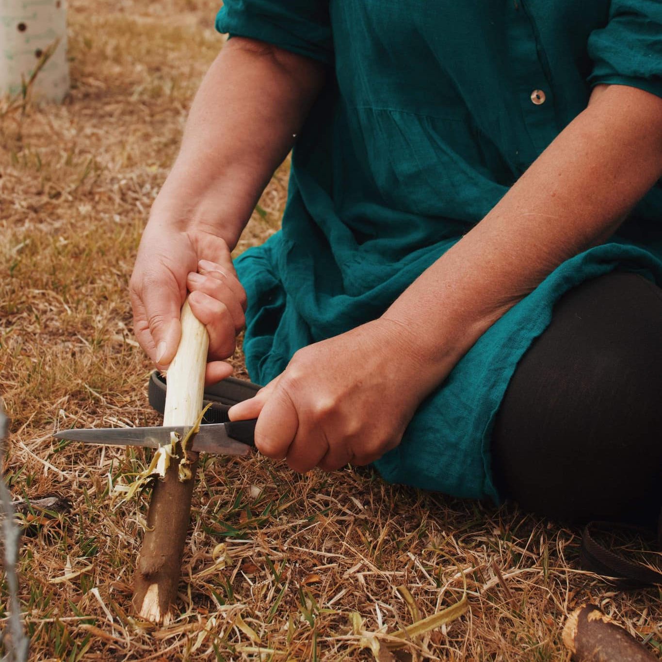 Mannalargenna Day Festival Carving stick