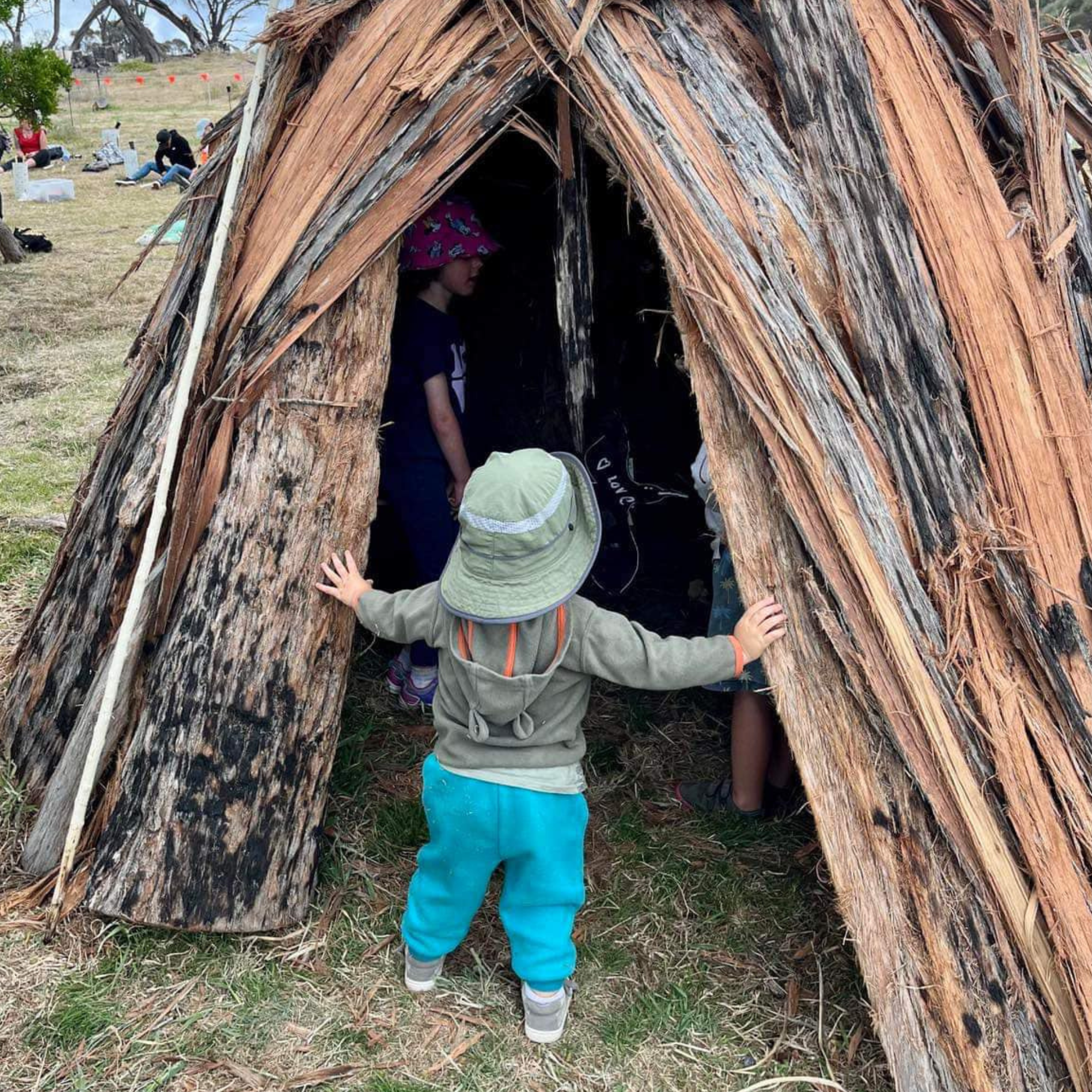 Child In Hut Child in a Tasmanian Aboriginal hut